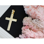 Krzyżyk srebrny pozłacany klasyczny