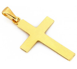 Pozłacany srebrny krzyżyk, biżuteria 0.925