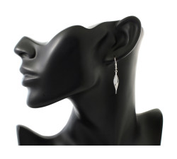 Srebrne kolczyki wiszące 925 z cyrkoniami