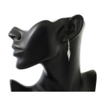 Srebrne kolczyki wiszące 925 z cyrkoniami