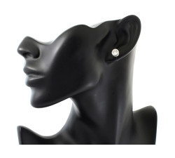 Srebrne kolczyki z cyrkoniami, 0.925