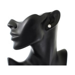 Srebrne kolczyki z cyrkoniami, 0.925