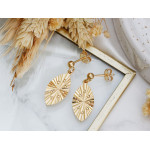 Srebrne kolczyki wiszące pozłacane