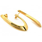 Duże srebrne kolczyki pozłacane 925