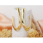 Duże srebrne kolczyki pozłacane 925