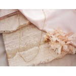 Naszyjnik srebrny pozłacany modny z dużymi ogniwami