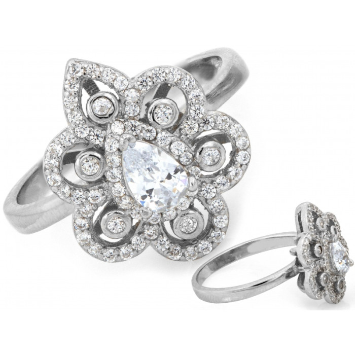 Srebrny pierścionek błyszczący rozmiary 15-19