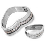 Srebrny pierścionek z biżuterii pr 0.925