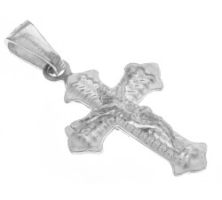 Srebrny krzyżyk z Jezusem - zawieszka pr. 0.925