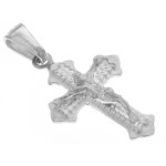 Srebrny krzyżyk z Jezusem - zawieszka pr. 0.925