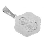 Srebrny medalik Szkaplerz Niepokalana Serce Jezusa