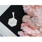 Srebrny medalik Szkaplerz Niepokalana Serce Jezusa