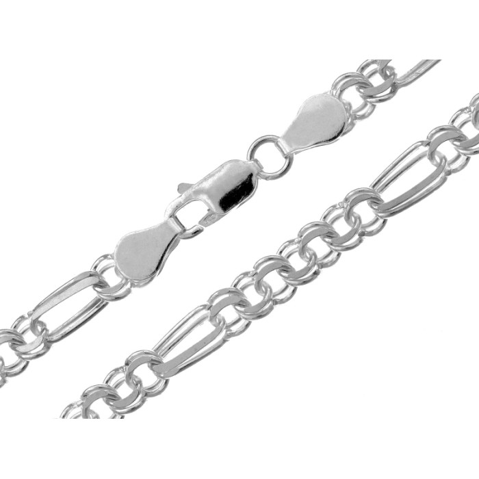 Gruby srebrny łańcuch modny z dużymi ogniwami