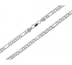 Gruby srebrny łańcuch modny z dużymi ogniwami