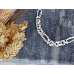 Gruby srebrny łańcuch modny z dużymi ogniwami