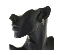 Srebrne kolczyki z markazytami, dla kobiet