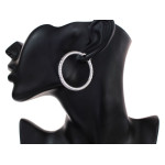 Srebrne kolczyki koła rodowane