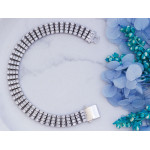 Srebrna bransoletka z cyrkoniami