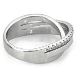 Srebrny pierścionek z klasycznym wzorem