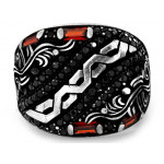Srebrny pierścień z cyrkoniami oksydowany