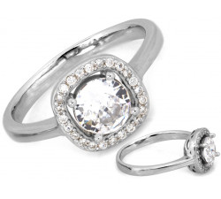 Srebrny pierścionek pr 0.925, rozmiar 17|19