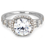 Srebrny pierścionek z wieloma kamieniami pr. 0.925