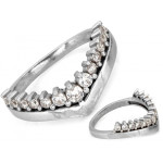 Srebrny pierścionek z cyrkoniami