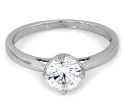 Srebrny pierścionek z cyrkonią 925