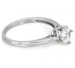 Srebrny pierścionek z cyrkonią 925