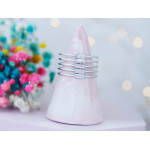 Szeroki srebrny pierścionek z cyrkoniami