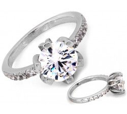 Srebrny pierścionek, rozmiar 12-19, szer. 9.8mm