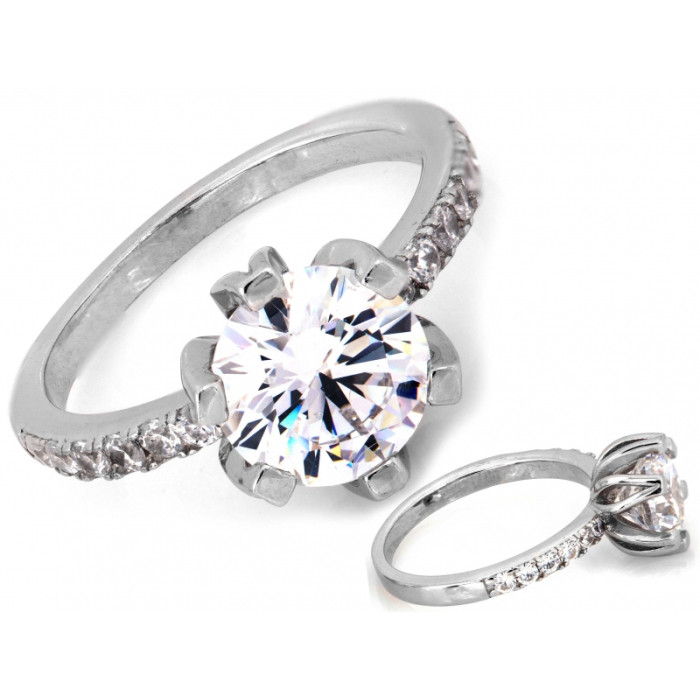 Srebrny pierścionek, rozmiar 12-19, szer. 9.8mm