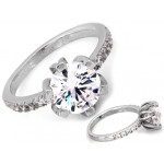 Srebrny pierścionek, rozmiar 12-19, szer. 9.8mm