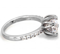 Srebrny pierścionek, rozmiar 12-19, szer. 9.8mm