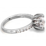 Srebrny pierścionek, rozmiar 12-19, szer. 9.8mm