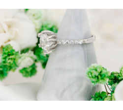 Srebrny pierścionek, rozmiar 12-19, szer. 9.8mm