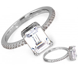 Srebrny pierścionek 0.925, elegancki wzór