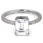 Srebrny pierścionek 0.925, elegancki wzór