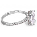 Srebrny pierścionek 0.925, elegancki wzór