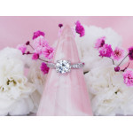 Srebrny pierścionek z oczkiem, klasyczny wzór