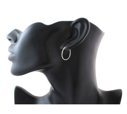 Srebrne kolczyki koła pr. 0.925