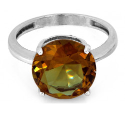 Srebrny pierścionek z okrągłym kamieniem