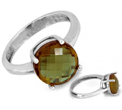 Elegancki srebrny pierścionek, idealny na prezent