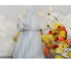 Pierścionek srebrny z cyrkoniami