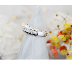 Srebrny pierścionek z emalią