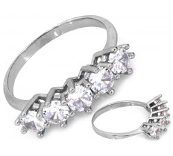 Srebrny pierścionek 0.925 w rozmiarze 15-19