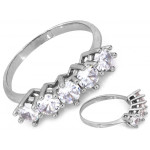 Srebrny pierścionek 0.925 w rozmiarze 15-19