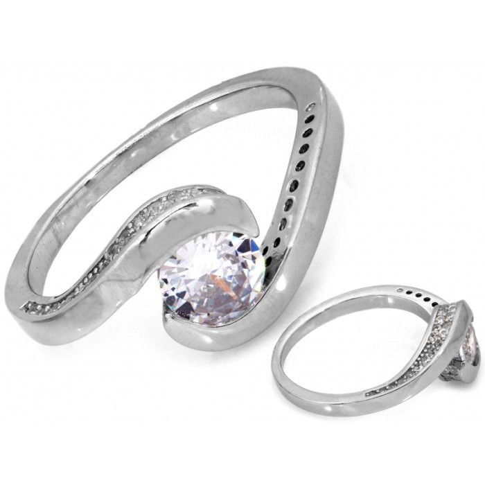 Srebrny pierścionek z próby 0.925, rozmiar 15-20