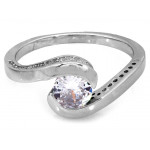 Srebrny pierścionek z próby 0.925, rozmiar 15-20