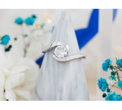 Srebrny pierścionek z próby 0.925, rozmiar 15-20